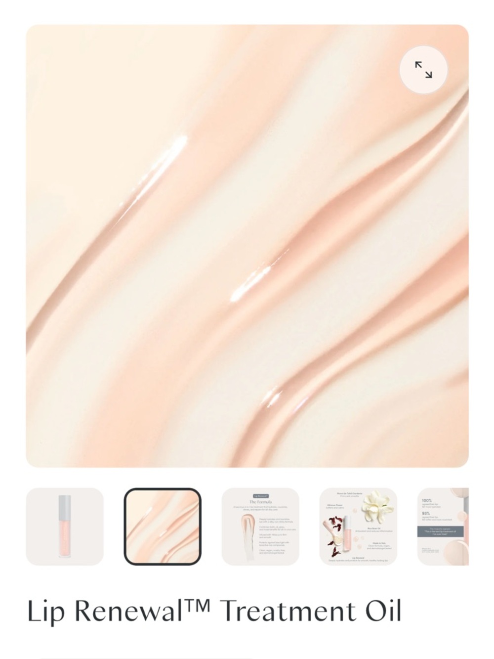 Lip Renewal™ Treatment Oil - Peachy Nude RAVIE BEAUTY - Picture 2 of 9